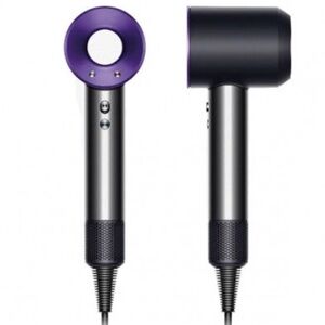 Authentic Dyson Supersonic Hair Dryer - Iron/Purple - original Attachments (3)